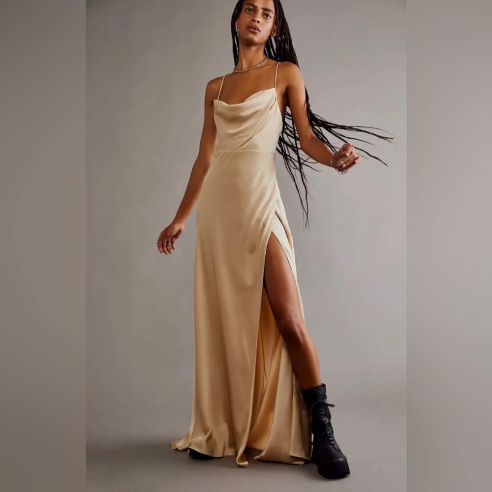 The Rosabel Maxi Dress, Nude